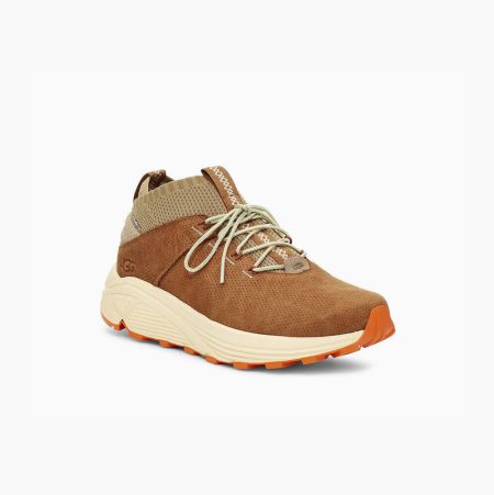 UGG Miwo Sport High HyperWeave Khaki Sneakers for Men (TFEO80432)